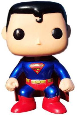 Figurine Funko Pop DC Universe #07 Superman - Métallique et bobble-head [Chase]