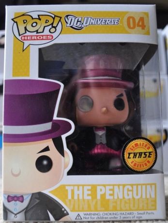 Figurine Funko Pop DC Universe #04 Le pingouin - Métallique [Chase]
