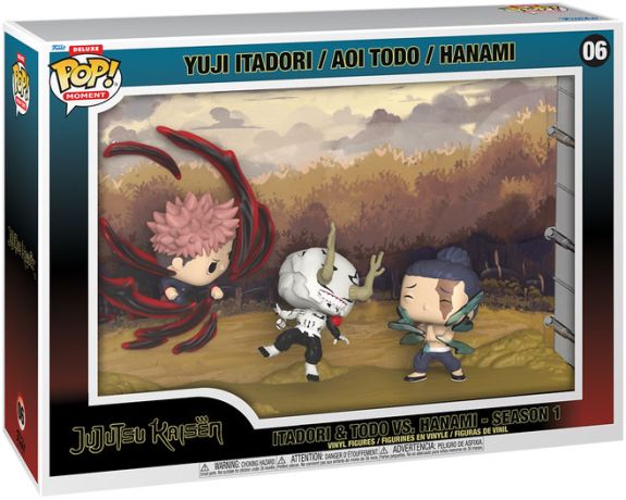 Figurine Funko Pop Jujutsu Kaisen #06 Yuji Itadori & Todo vs Hanami (Saison 1) - Moment