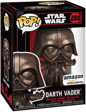 Figurine Funko Pop Star Wars 6 : Le Retour du Jedi #288 Dark Vador Électrocuté (Bronze) - Métallique