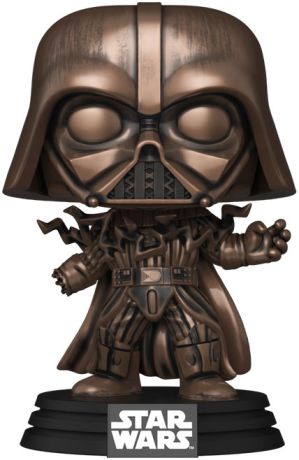 Figurine Funko Pop Star Wars 6 : Le Retour du Jedi #288 Dark Vador Électrocuté (Bronze) - Métallique