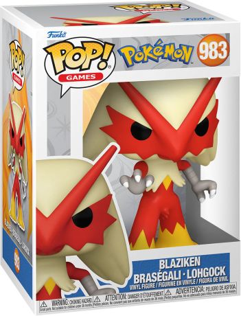 Figurine Funko Pop Pokémon #983 Blaziken - Braségali - Lohgock (EMEA)