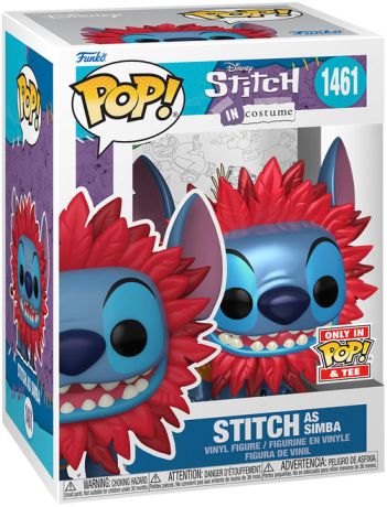 Figurine Funko Pop Lilo et Stitch [Disney] #1461 Stitch en Simba - Métallique