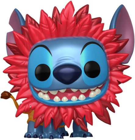 Figurine Funko Pop Lilo et Stitch [Disney] #1461 Stitch en Simba - Métallique
