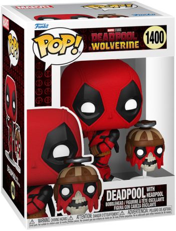 Figurine Funko Pop Deadpool & Wolverine [Marvel] #1400 Deadpool avec Headpool