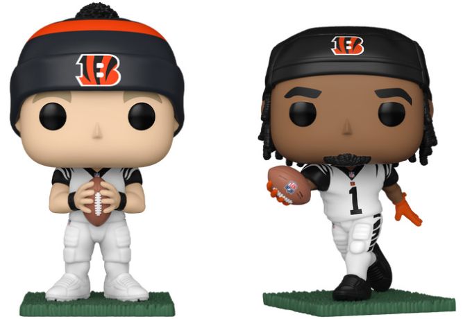 Figurine Funko Pop NFL Joe Burrow & Ja'Marr Chase - Pack