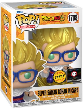 Figurine Funko Pop Dragon Ball Super #1708 Super Saiyan Gohan avec Cape [Chase]