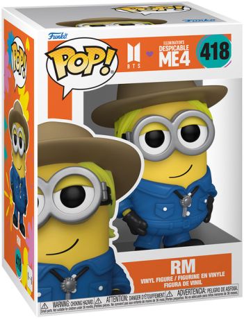 Figurine Funko Pop Moi, Moche et Méchant #418 Minion x RM