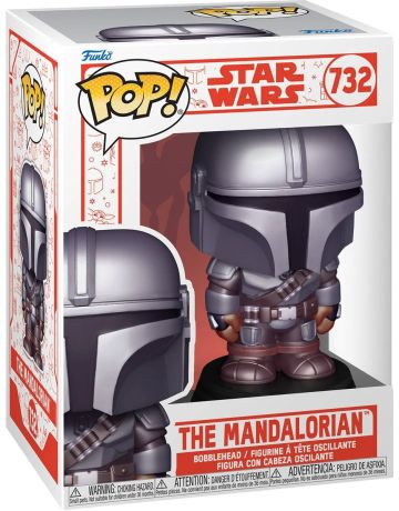 Figurine Funko Pop Star Wars : Noël #732 Le Mandalorien