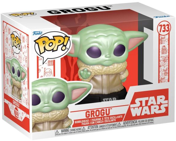 Figurine Funko Pop Star Wars : Noël #733 Grogu