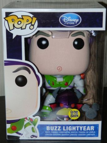 Figurine Funko Pop Disney #02 Buzz l'éclair - Brille dans le noir et métallique