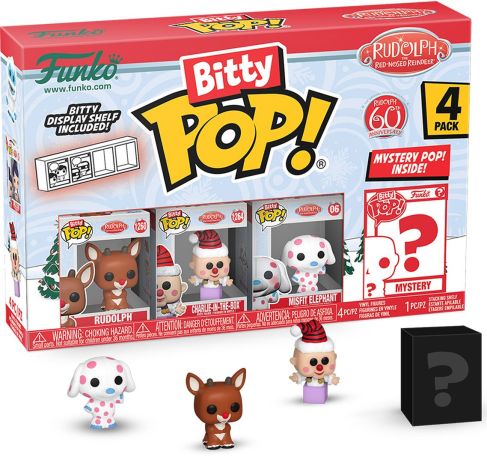 Figurine Funko Pop Rudolphe le renne au nez rouge (1964) Bitty Pop (série 3)