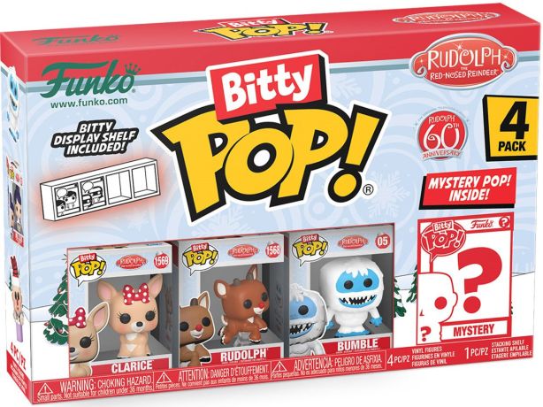 Figurine Funko Pop Rudolphe le renne au nez rouge (1964) Bitty Pop (série 2)