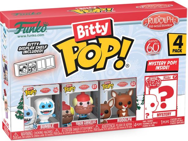 Figurine Funko Pop Rudolphe le renne au nez rouge (1964) Bitty Pop (série 1)