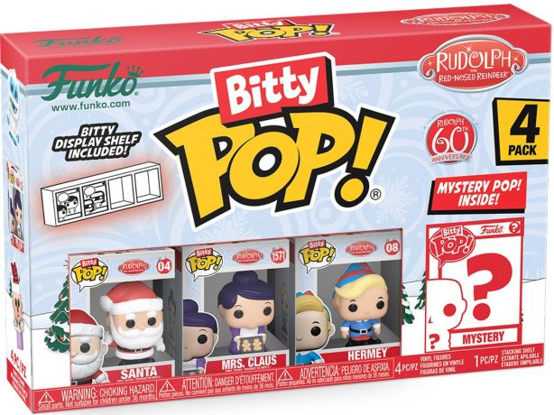 Figurine Funko Pop Rudolphe le renne au nez rouge (1964) Bitty Pop (série 4)