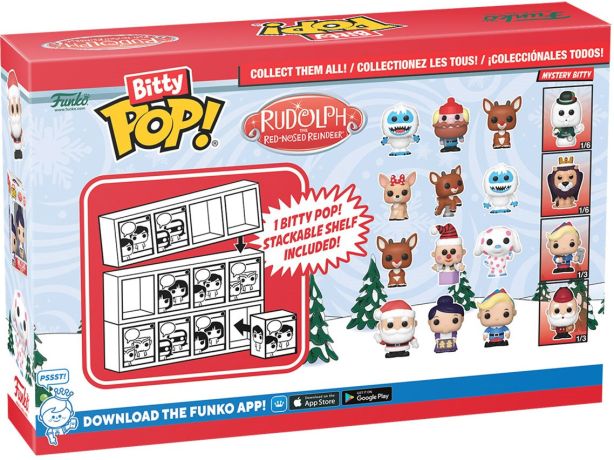 Figurine Funko Pop Rudolphe le renne au nez rouge (1964) Bitty Pop (série 4)