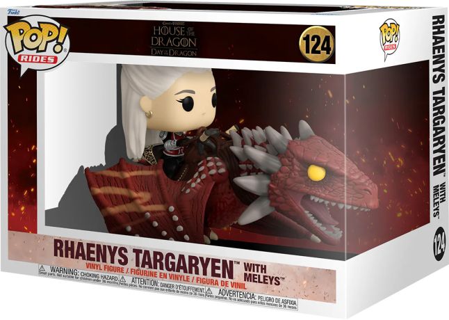 Figurine Funko Pop House of the Dragon #124 Rhaenys Targaryen avec Meleys