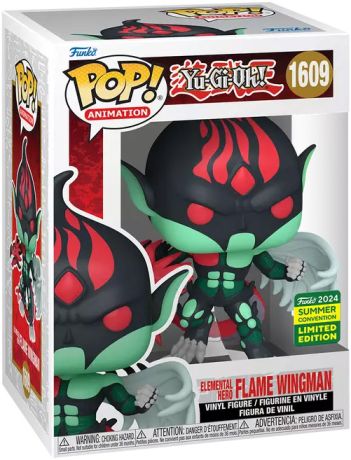 Figurine Funko Pop Yu-Gi-Oh! #1609 Homme-Oiseau de Feu, Heros Elémentaire