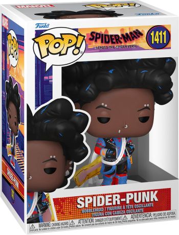 Figurine Funko Pop Spider-Man : Across the Spider-Verse [Marvel] #1411 Spider-Punk (Démasqué)