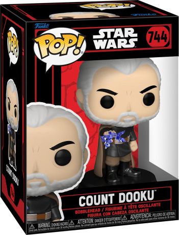 Figurine Funko Pop Star Wars 2 : L'Attaque des clones #744 Comte Dooku avec Éclair