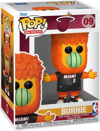 Figurine Funko Pop NBA #09 Mascotte Miami Heat Burnie