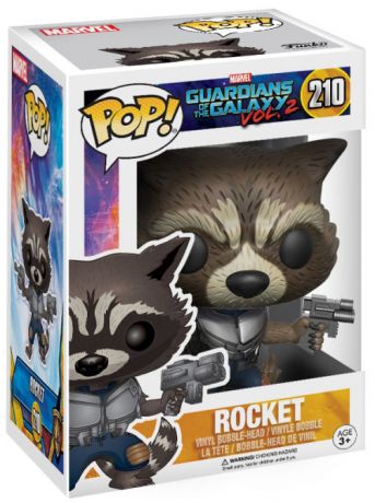 Figurine Funko Pop Les Gardiens de la Galaxie 2 [Marvel] #210 Rocket le raton laveur