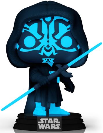 Figurine Funko Pop Star Wars 1 : La Menace fantôme #740 Dark Maul avec double sabre laser - Glow in the Dark