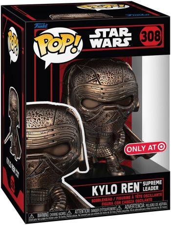 Figurine Funko Pop Star Wars 9 : L'Ascension de Skywalker #308 Kylo Ren Supreme Leader - Bronze