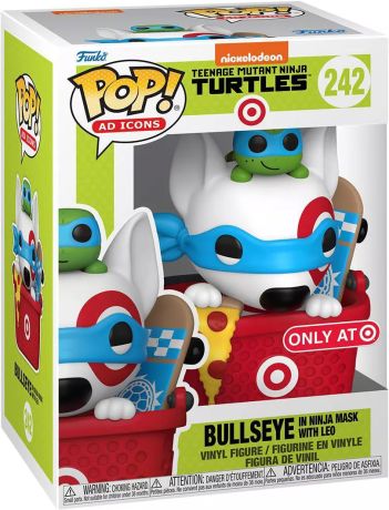Figurine Funko Pop Tortues Ninja #242 Target Bullseye en masque de ninja avec Léo