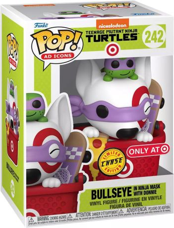 Figurine Funko Pop Icônes de Pub #242 Target Bullseye en masque de ninja avec Donnie [Chase]