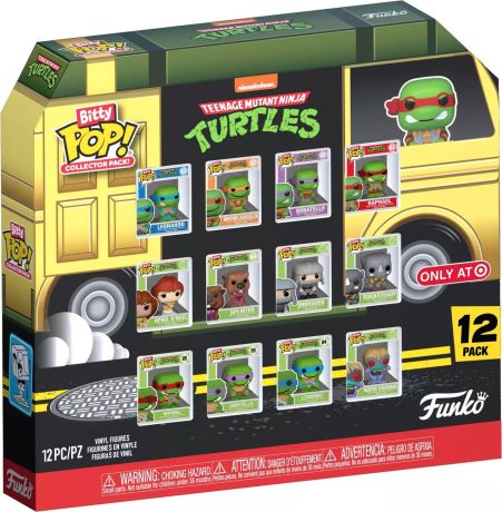 Figurine Funko Pop Tortues Ninja Bitty Pop Collector Pack x12