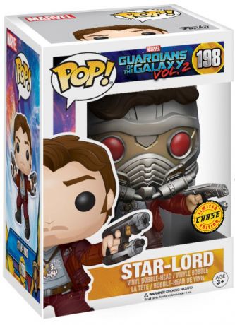 Figurine Funko Pop Les Gardiens de la Galaxie 2 [Marvel] #198 Star-Lord [Chase]