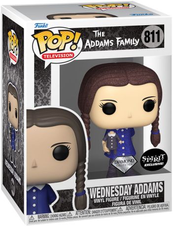 Figurine Funko Pop La Famille Addams #811 Mercredi Addams - Diamant