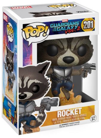Figurine Funko Pop Les Gardiens de la Galaxie 2 [Marvel] #201 Rocket qui décolle