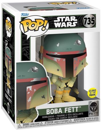Figurine Funko Pop Star Wars : L'héritage de Boba Fett #735 Boba Fett - Glow in the Dark