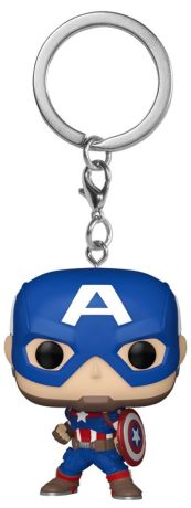 Figurine Funko Pop Marvel Comics Captain America - Porte-clés