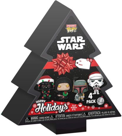 Figurine Funko Pop Star Wars : Noël Star Wars Pack - Pocket