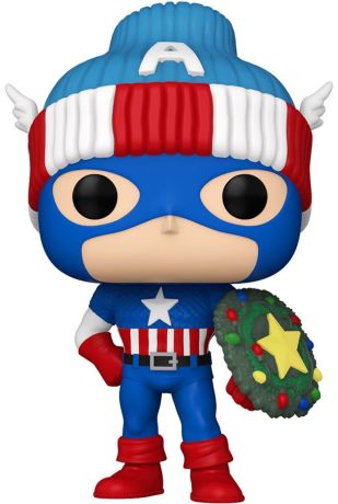 Figurine Funko Pop Marvel Comics #1438 Captain America (Noël)