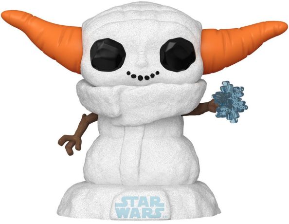 Figurine Funko Pop Star Wars : Noël #748 Grogu bonhomme de neige
