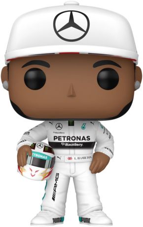 Figurine Funko Pop Formule 1 (F1) Lewis Hamilton (Combinaison blanche)