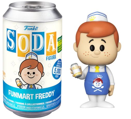 Figurine Funko Soda Freddy Funko Funmart Freddy (Canette Bleue)
