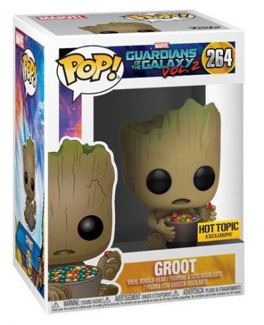 Figurine Funko Pop Les Gardiens de la Galaxie 2 [Marvel] #264 Groot avec un bol de bonbons