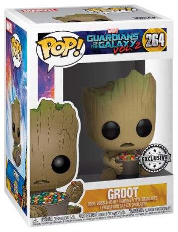 Figurine Funko Pop Les Gardiens de la Galaxie 2 [Marvel] #264 Groot avec un bol de bonbons