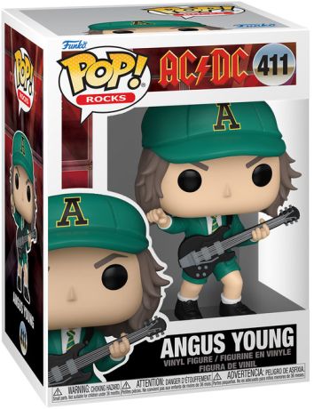 Figurine Funko Pop AC/DC #411 Angus Jeune (Tenue Verte)
