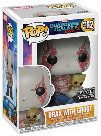 Figurine Funko Pop Les Gardiens de la Galaxie 2 [Marvel] #262 Drax tenant Groot dans ses bras