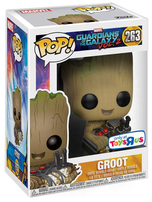 Figurine Pop Les Gardiens De La Galaxie 2 Marvel 263 Pas Cher Groot Avec Une Bombe