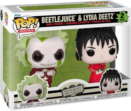 Figurine Funko Pop Beetlejuice Beetlejuice & Lydia Deetz - Pack