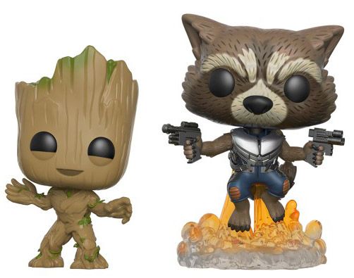 Figurine Funko Pop Les Gardiens de la Galaxie 2 [Marvel] Groot & Rocket - 2 pack