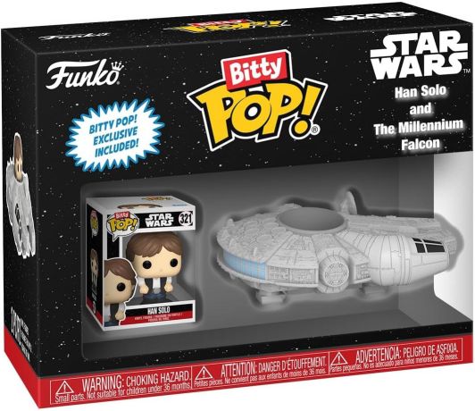 Figurine Funko Pop Star Wars 7 : Le Réveil de la Force Han Solo avec Falcon Millenium