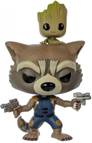 Figurine Funko Pop Les Gardiens de la Galaxie 2 [Marvel] #211 Rocket avec bébé Groot